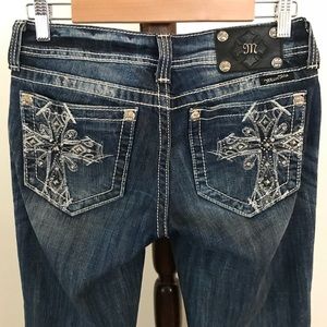 Miss Me bootcut distressed jeans size 27